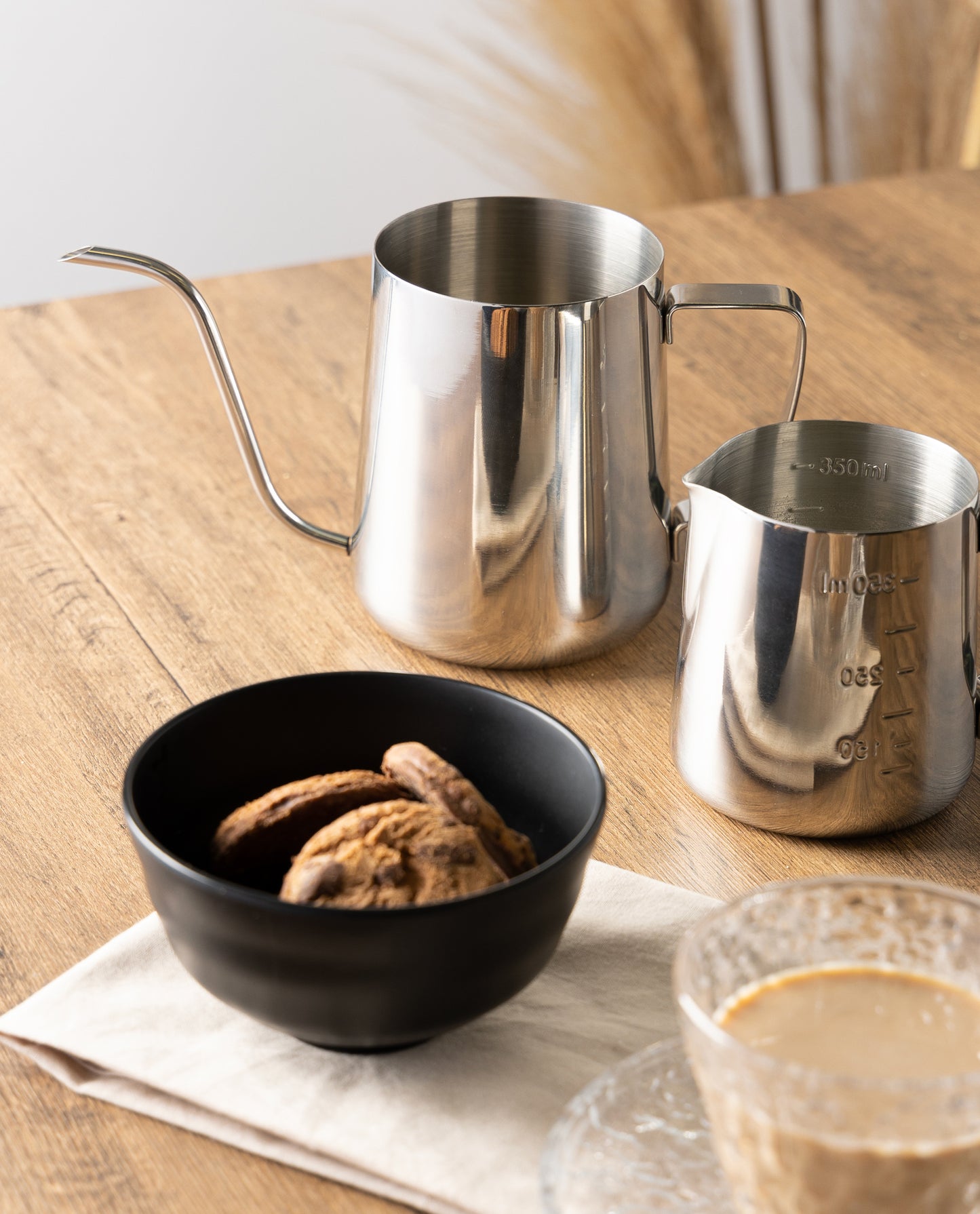 leiteira de aço inox 600ml