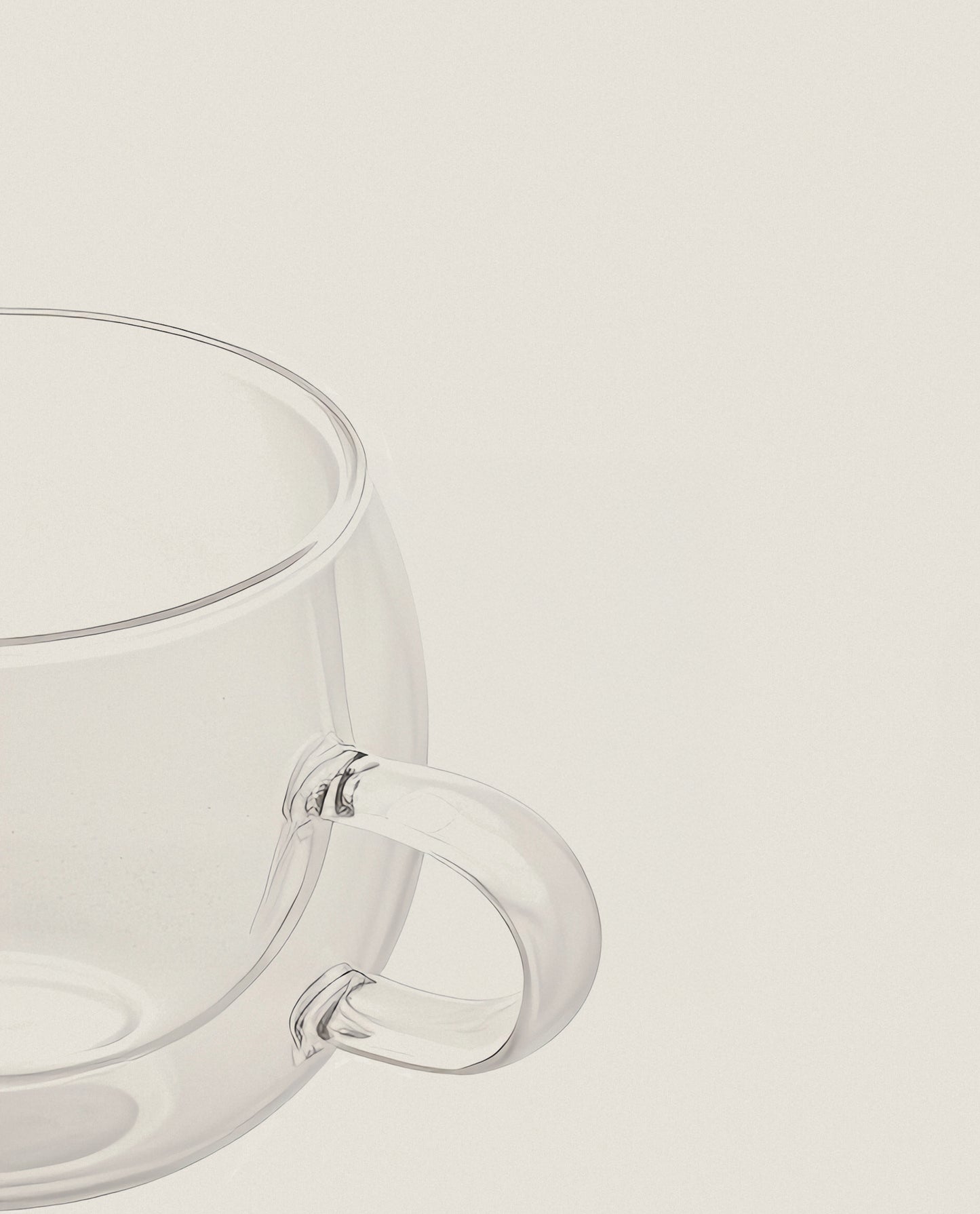 2 xícaras de café borossilicato parede dupla 240ml