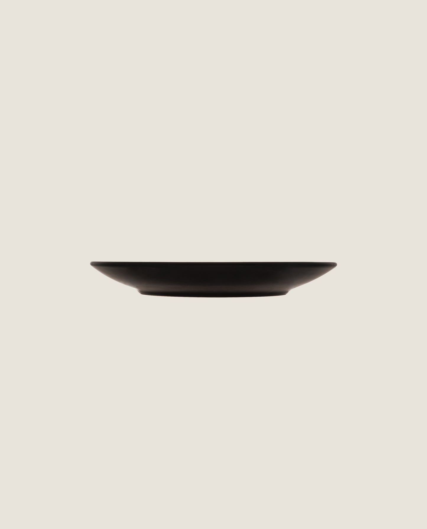 2 pratos sobremesa cronus preto - 20,5cm