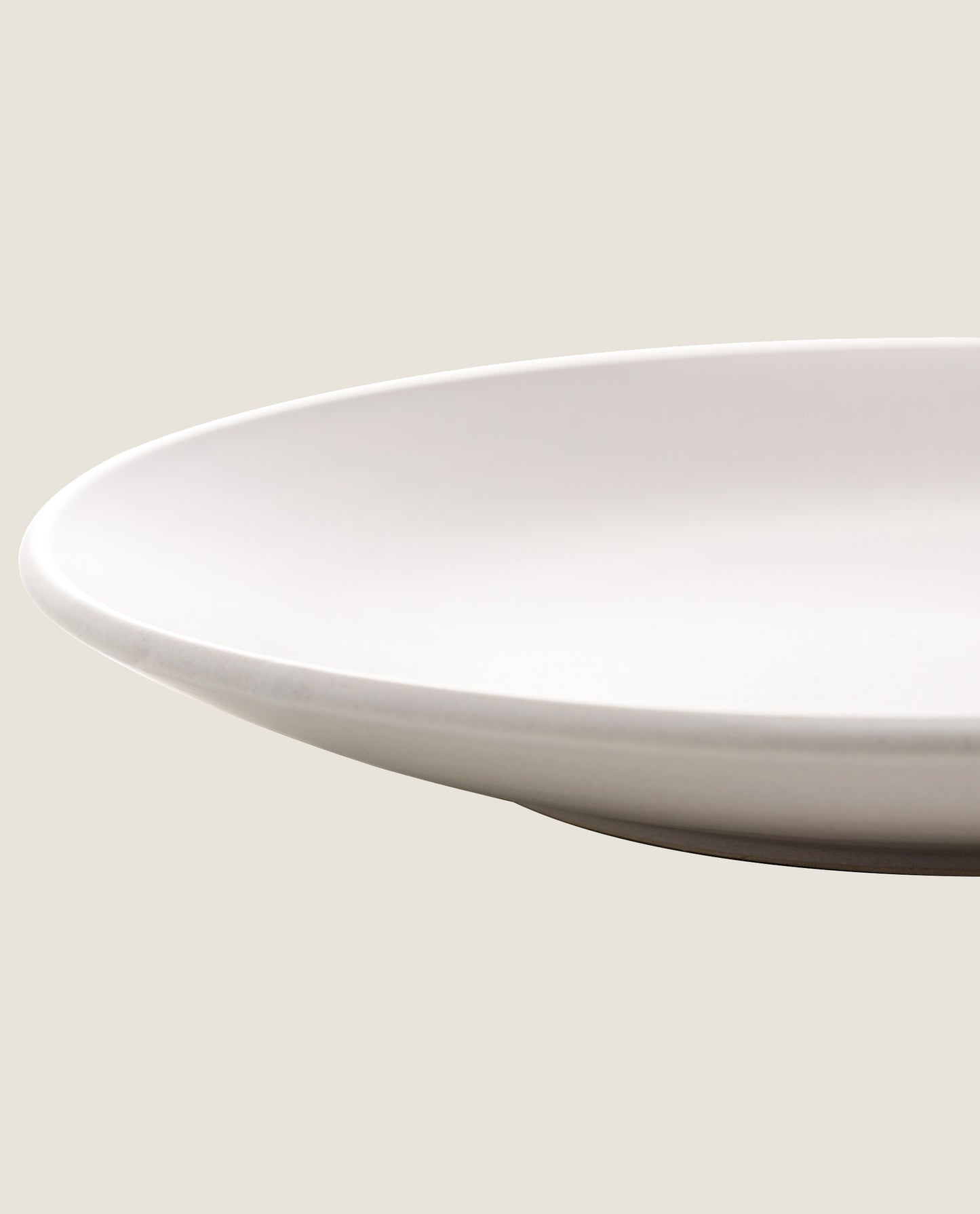 2 pratos sobremesa cronus bege - 20,5cm