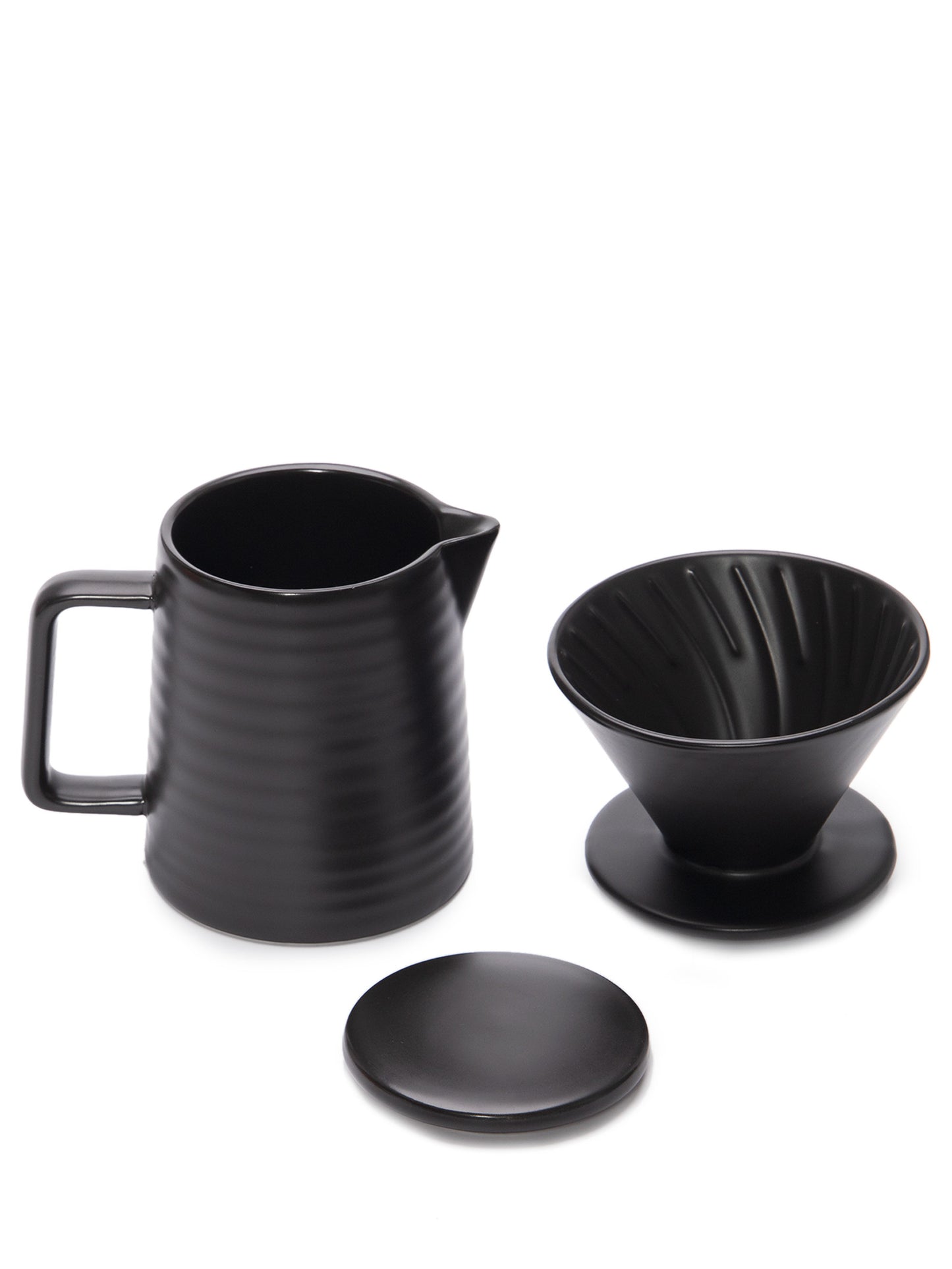 bule com filtro de cerâmica - preto