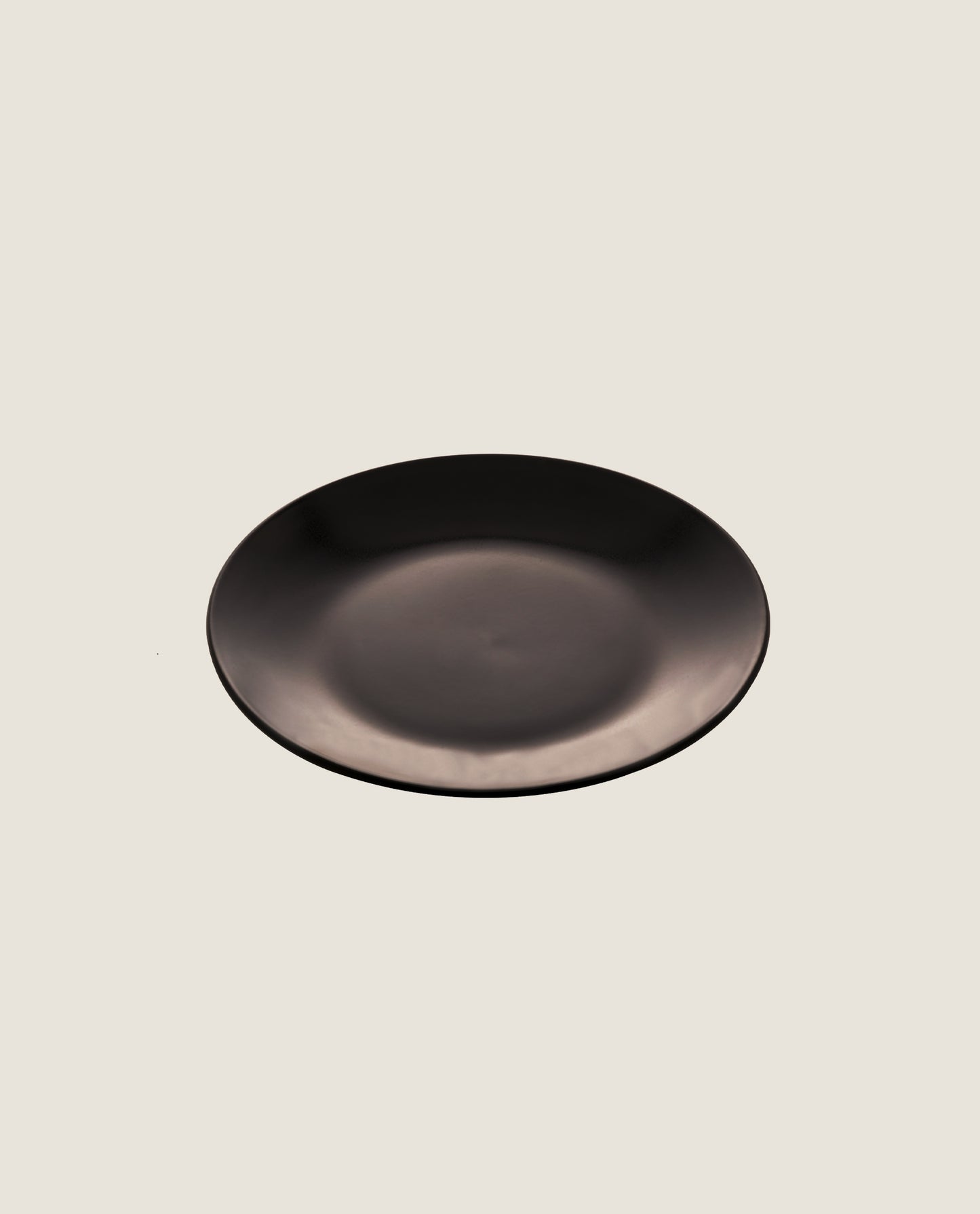 2 pratos sobremesa cronus preto - 20,5cm
